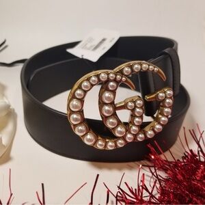 Gucci Pearl GG Belt - 75cm(0-2)